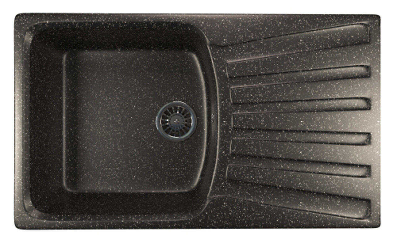 Изображение товара Кухонная мойка Mixline ML-GM20 черная 85 х 49.5 см