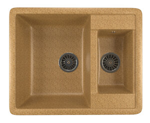Изображение товара Кухонная мойка Mixline ML-GM21 302 врезная из искусственного камня коричневая