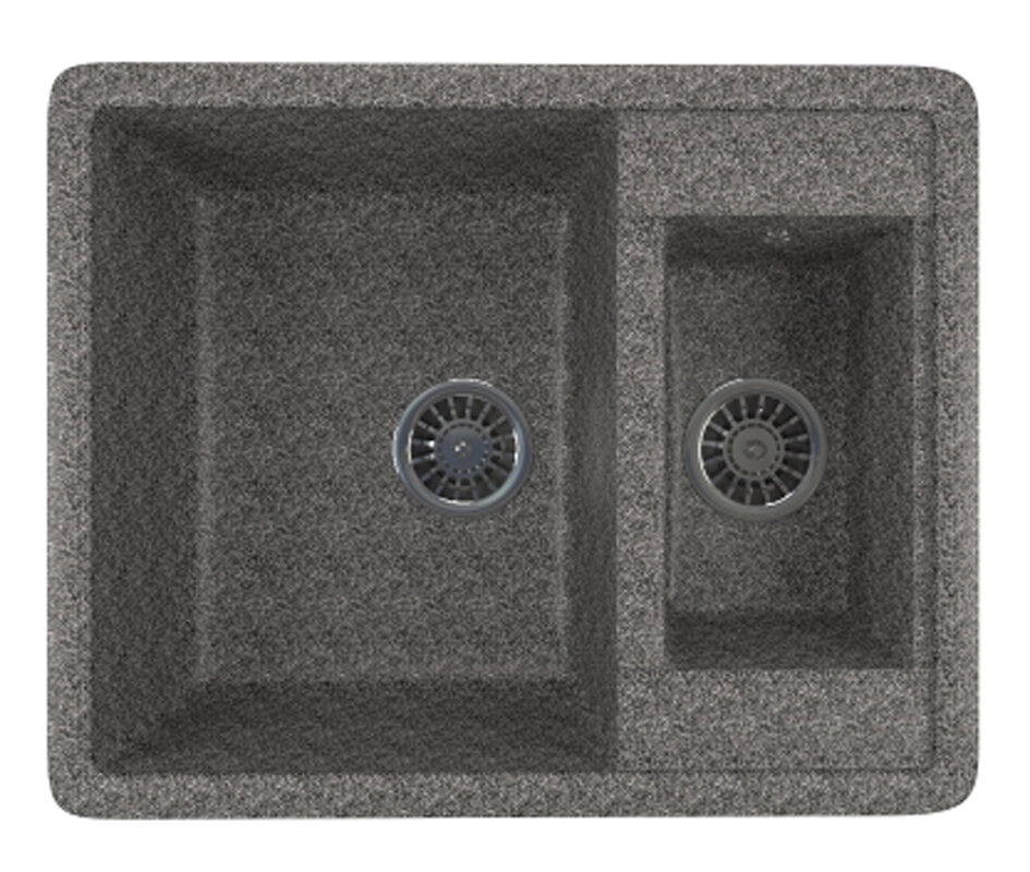 Изображение товара Кухонная мойка Mixline ML-GM21 (309) врезная из искусственного камня 61x49.5 см темно-серая