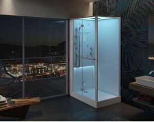 Изображение товара Душевая кабина с хамамом Jacuzzi Bali BAL12230120 120x80 см с гидромассажем и ароматерапией