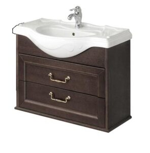 Изображение товара Тумба под раковину Roca America Evolution подвесная дуб темный 85 см