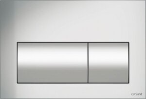 Изображение товара Смывная клавиша Cersanit Presto BU-PRE/Cm хром матовый двухрежимная