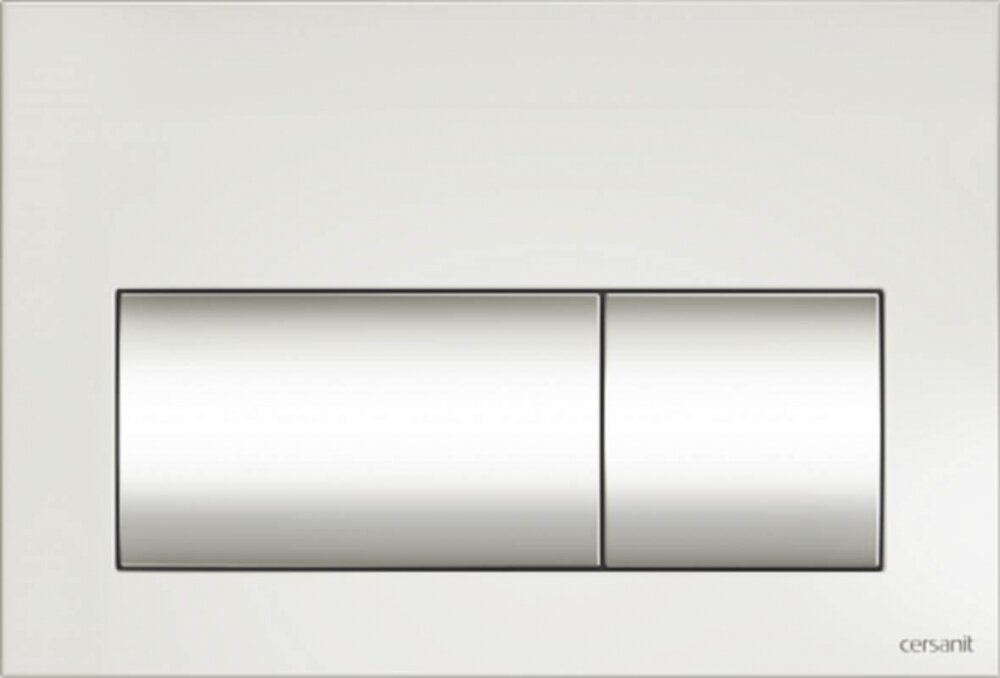 Изображение товара Смывная клавиша Cersanit Presto BU-PRE/Wh, белый пластик, 3 года гарантии