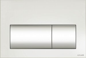 Изображение товара Смывная клавиша Cersanit Presto BU-PRE/Wh, белый пластик, 3 года гарантии