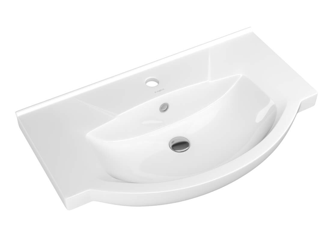 Изображение товара Мебельная раковина Corozo Элеганс 75 белая, для ванной и кухни, 76x45 см