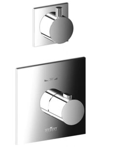 Изображение товара Смеситель Webert Elio EL971302015 для душа, термостатический, встраиваемый, на 1 поток, хром