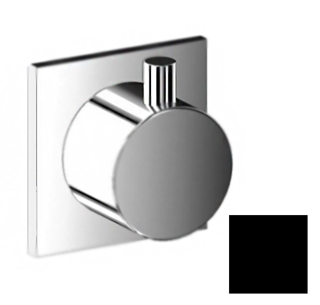 Изображение товара Запорный кран Webert Elio для душа, встраиваемый, черный матовый 1/2"