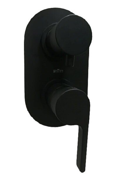 Изображение товара Смеситель для ванны Webert DoReMi DR860101560 черный матовый встроенный