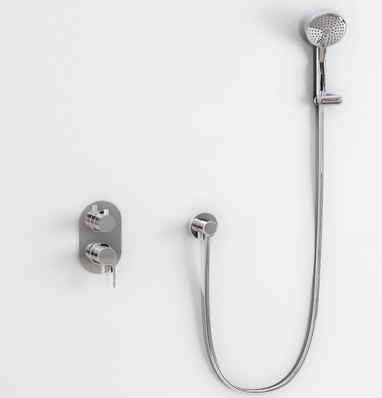 Изображение товара Смеситель для ванны Webert DoReMi DR860101345 нержавеющая сталь встроенный управляемый