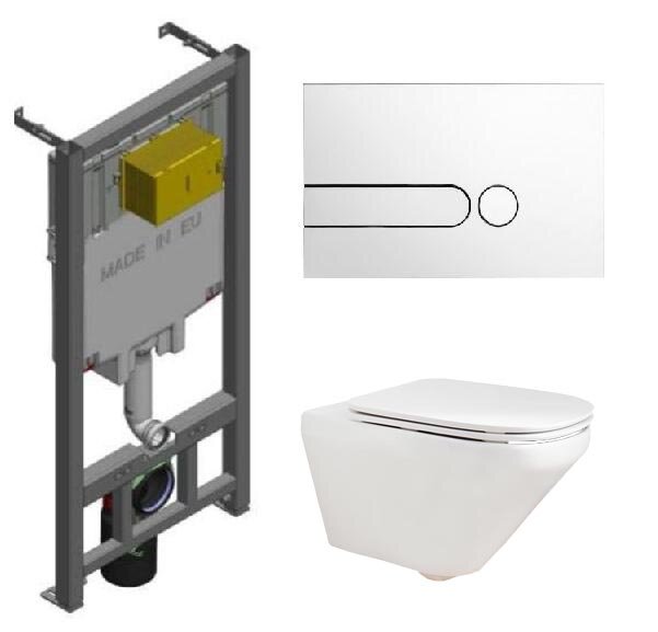 Изображение товара Инсталляция Jacob Delafon с унитазом Modern Life E77725-0, подвесной, безободковый