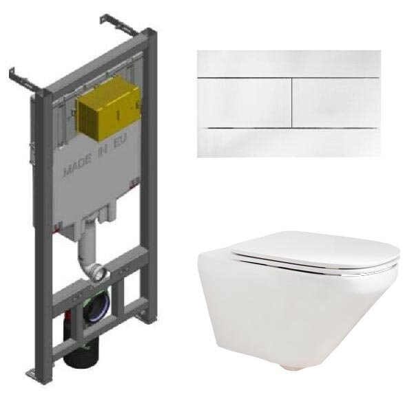 Изображение товара Инсталляция Jacob Delafon с унитазом Modern Life E77725-0, подвесной, с микролифтом, белая, 25 лет 