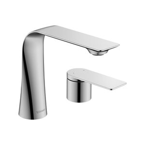 Изображение товара Смеситель Duravit D.1 D11120002010 для раковины, ручка г-образная, хром