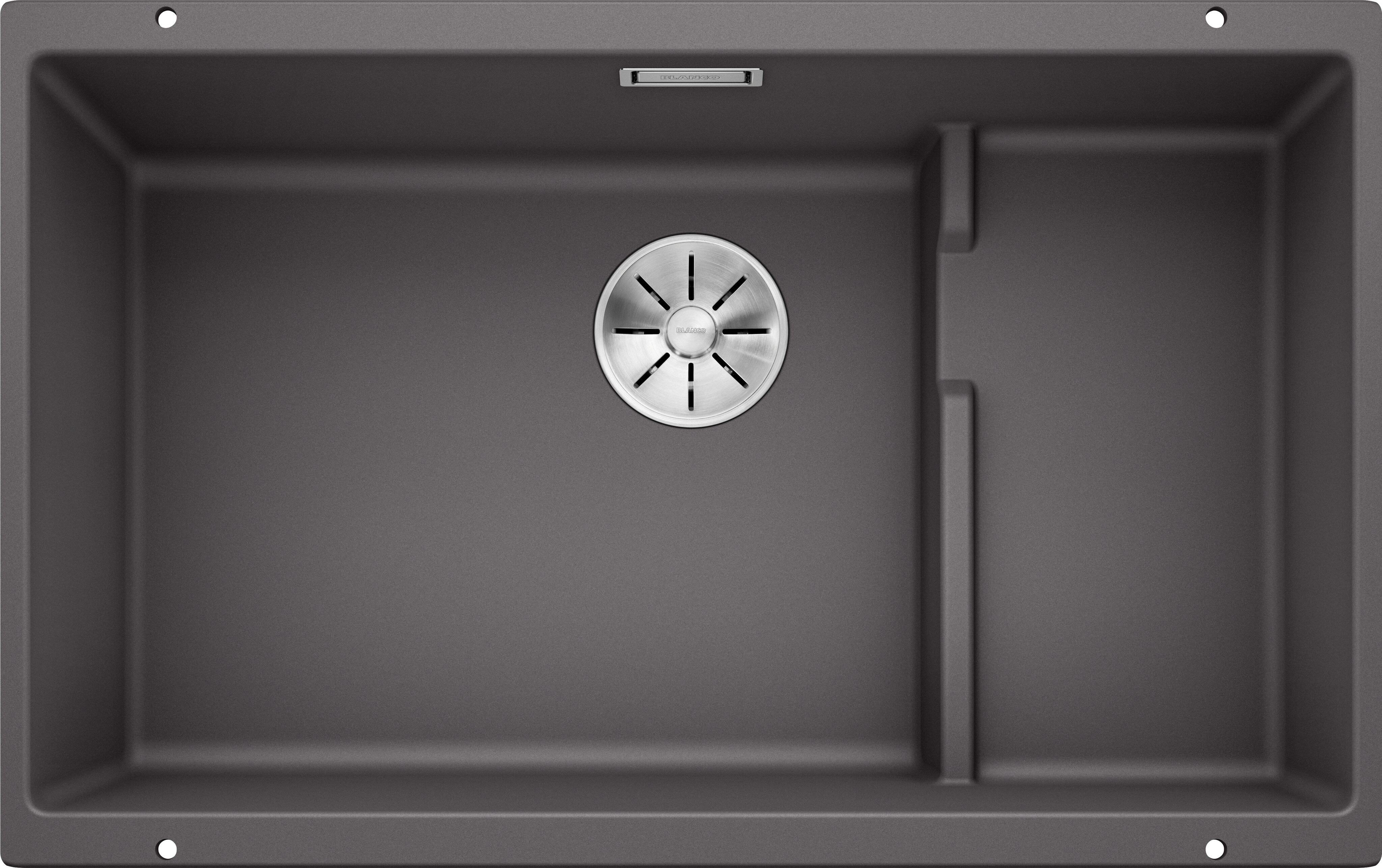 Изображение товара Blanco Subline 700-U Level темная скала - двойная мойка под столешницу