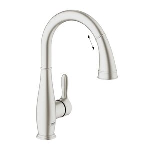 Изображение товара Смеситель для кухонной мойки Grohe Parkfield с вытяжным изливом хром
