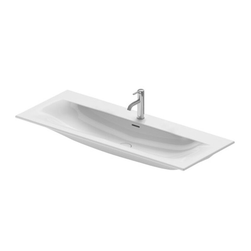 Изображение товара Раковина для ванной Duravit Viu 123x49 см с переливом и керамическим покрытием