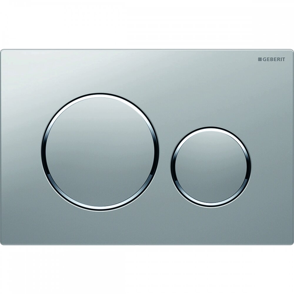 Изображение товара Клавиша Geberit Sigma Type 20 115.882.JQ.1, двойной смыв, глянцевый хром (не оставляет отпечатки пальцев)