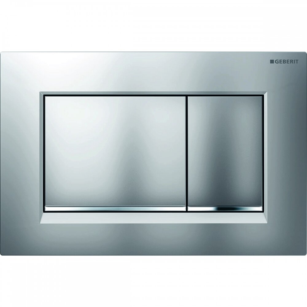 Изображение товара Клавиша смыва Geberit Sigma 20, 115.883.JQ.1 (115.883.KN.1), механическая, хром матовый/глянцевый