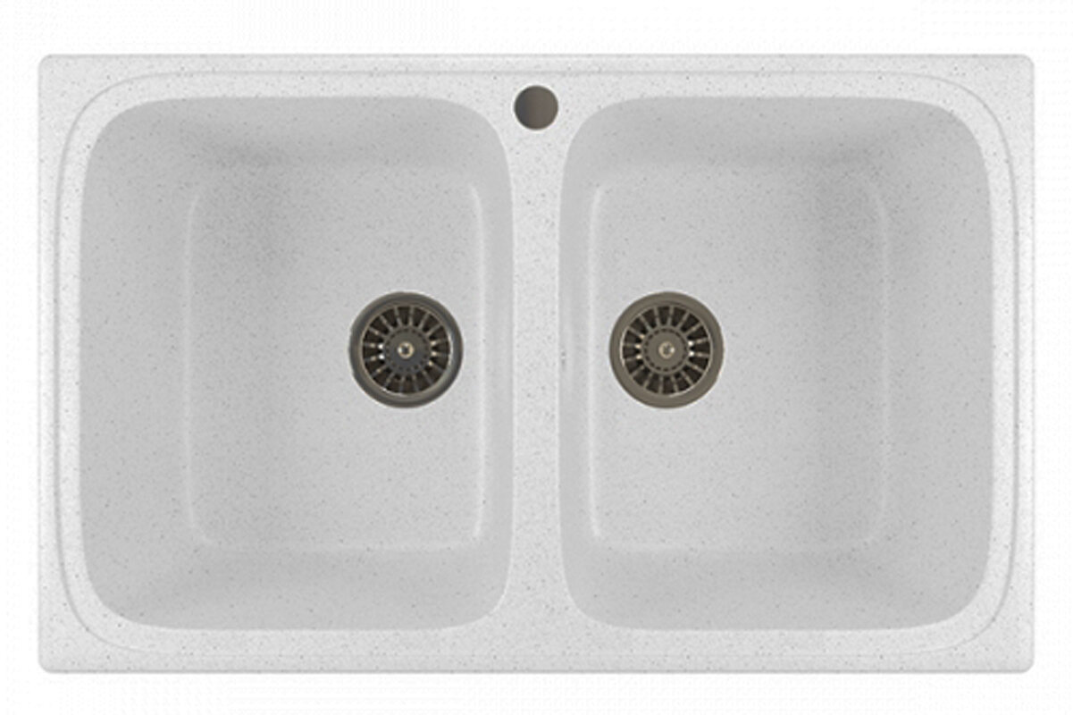 Изображение товара Кухонная мойка Mixline ML-GM23 341 из искусственного камня, врезная сверху, размер 77 5 х 50 5 см