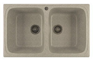 Изображение товара Кухонная мойка Mixline ML-GM23 (310), врезная сверху, цвет - серый, 77.5 х 50.5 х 20 см