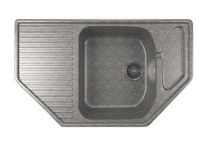 Изображение товара Кухонная мойка Mixline ML-GM24 (309), врезная сверху, цвет - темно-серый, 78 х 49 х 17 см