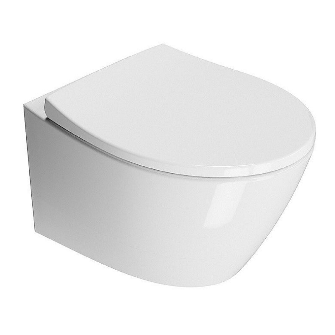 Изображение товара Подвесной унитаз GSI Modo 9816FR511, безободковый, смыв торнадо Swirlflush, с крепежом, белый