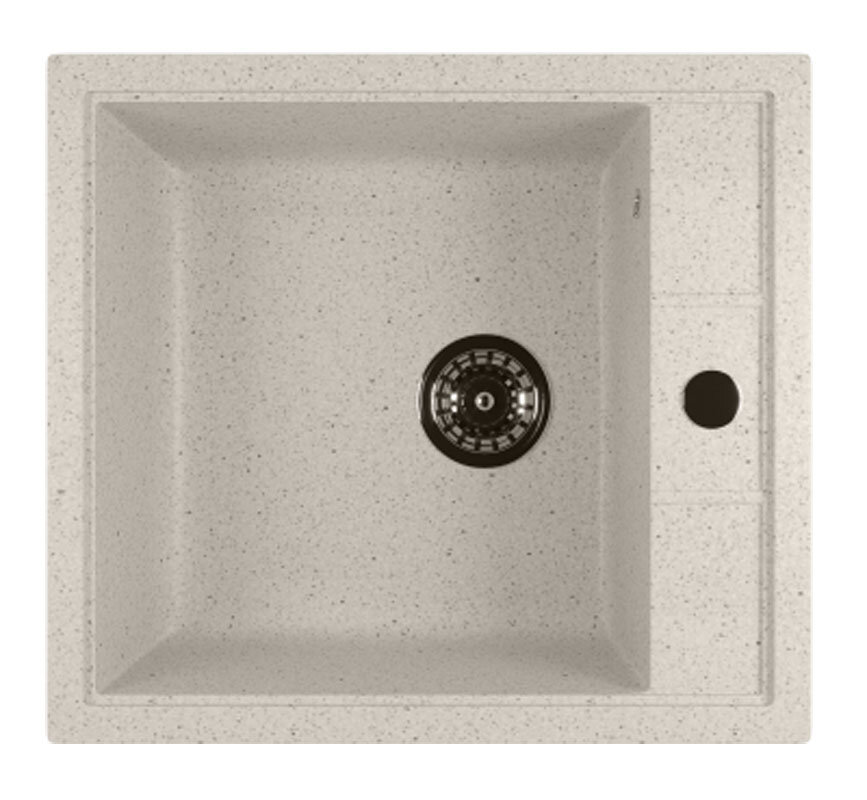 Изображение товара Кухонная мойка Mixline ML-GM28 (331) белая из литьевого мрамора 51x46x19 см