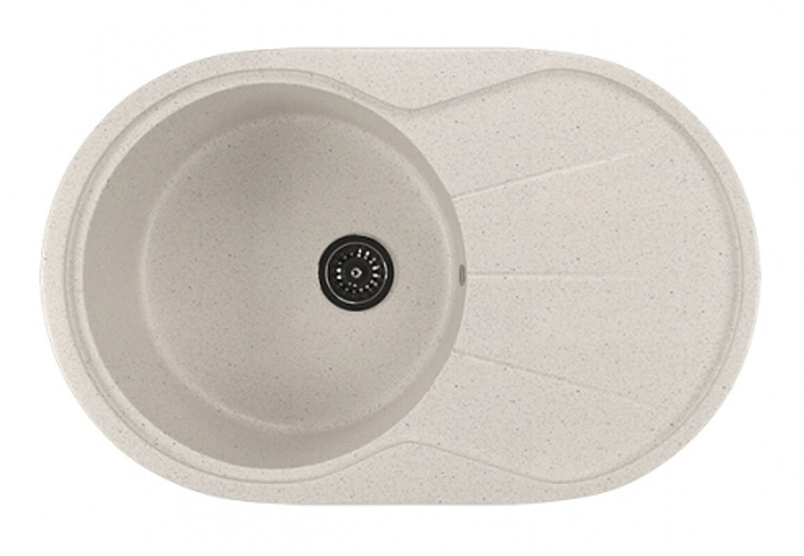 Изображение товара Кухонная мойка Mixline ML-GM29 331 врезная белая 75х48 см