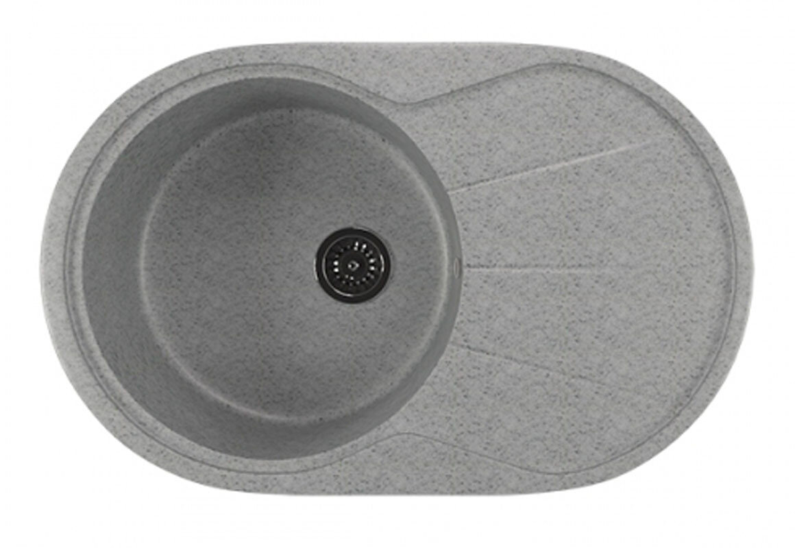 Изображение товара Кухонная мойка Mixline ML-GM29 310 из литьевого мрамора врезная сверху, серый цвет, 75х48х20 см Изображение товара Кухонная мойка Mixline ML-GM29 310 из литьевого мрамора врезная сверху, серый цвет, 75х48х20 см