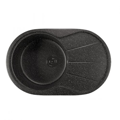 Изображение товара Кухонная мойка Mixline ML-GM29 308 из искусственного камня врезная черная матовая 75х48 см