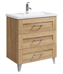 Изображение товара Тумба под раковину Aqwella Фостер 80, напольная, дуб сонома, FOS01083DS