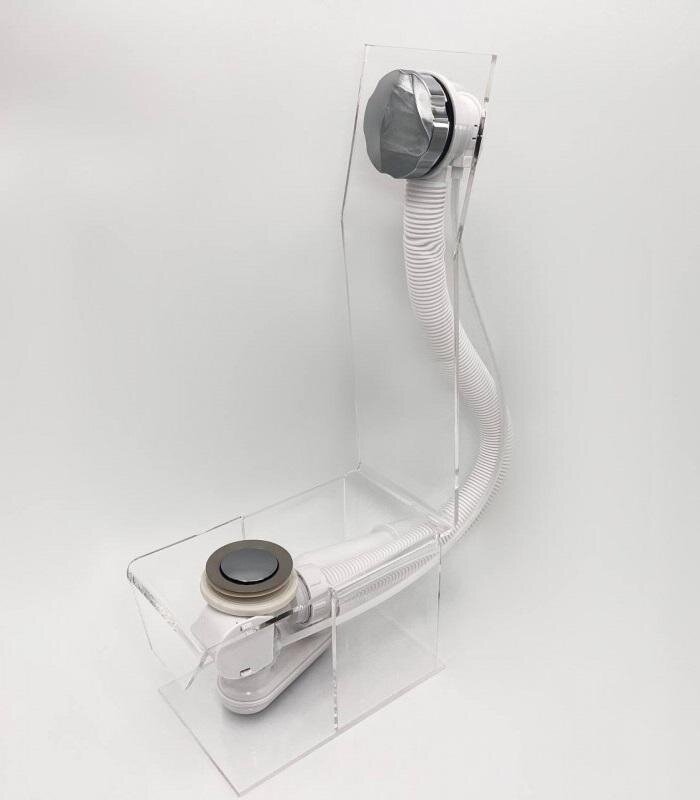 Изображение товара Слив-перелив Vega V55К 60 см полуавтоматический хром для ванны