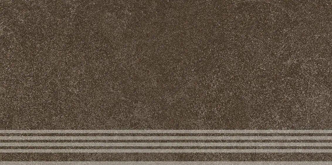 Изображение товара Ступень, керамогранит Kerama Marazzi Руссильон KM6060G0911RGRF, 30 x 60 см, тёмно-коричневый