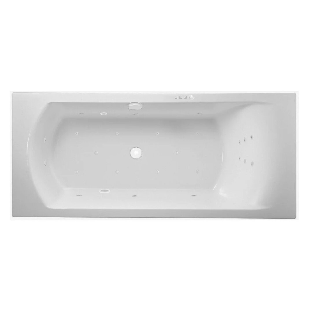 Изображение товара Гидромассажная акриловая ванна Jacob Delafon Ove E60143RU-00 ULTRA WH, 180 x 80 см, белая, форсунки белые Изображение товара Гидромассажная акриловая ванна Jacob Delafon Ove E60143RU-00 ULTRA WH, 180 x 80 см, белая, форсунки белые