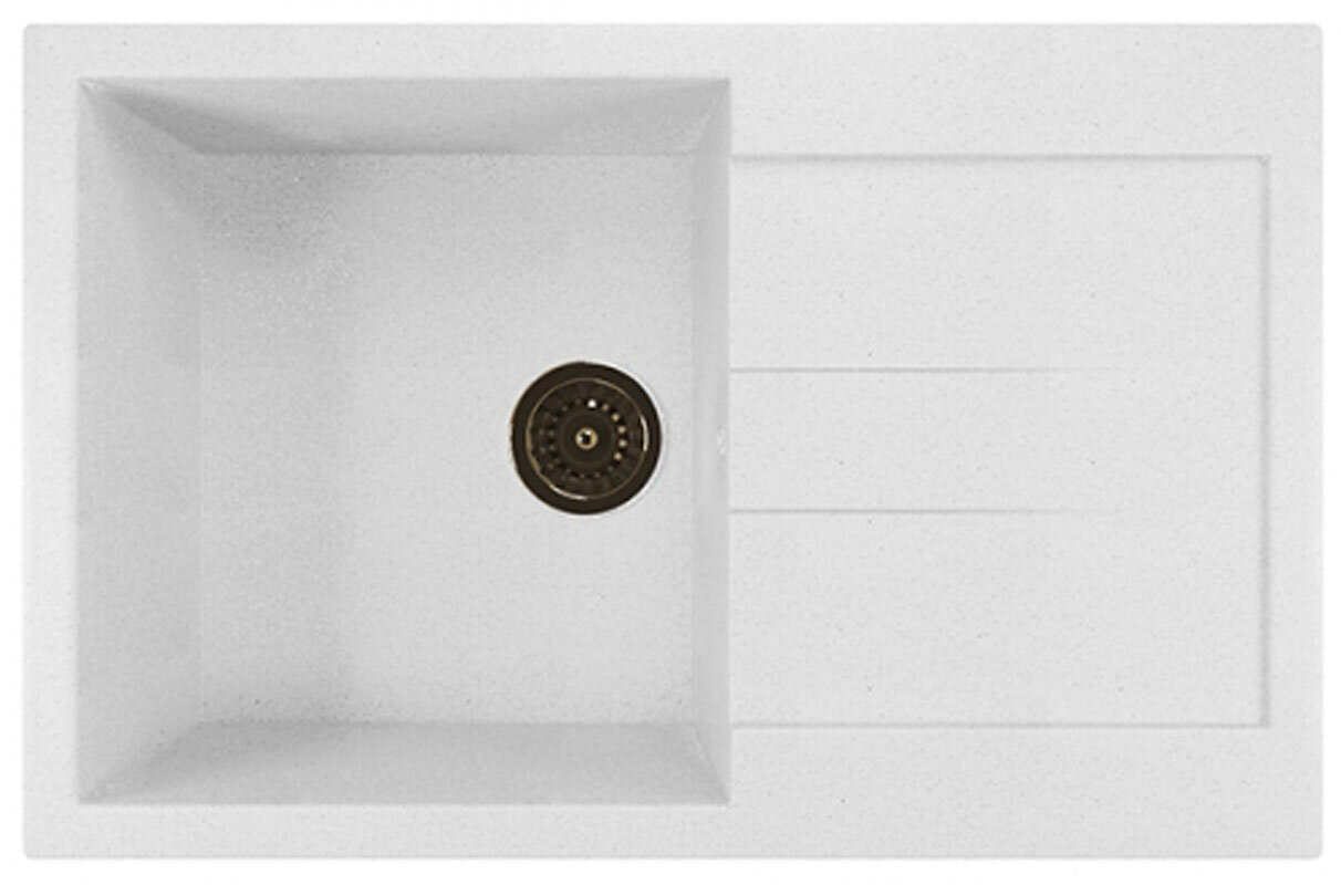 Изображение товара Кухонная мойка Mixline ML-GM31 77x49.5x19 см врезная из искусственного камня