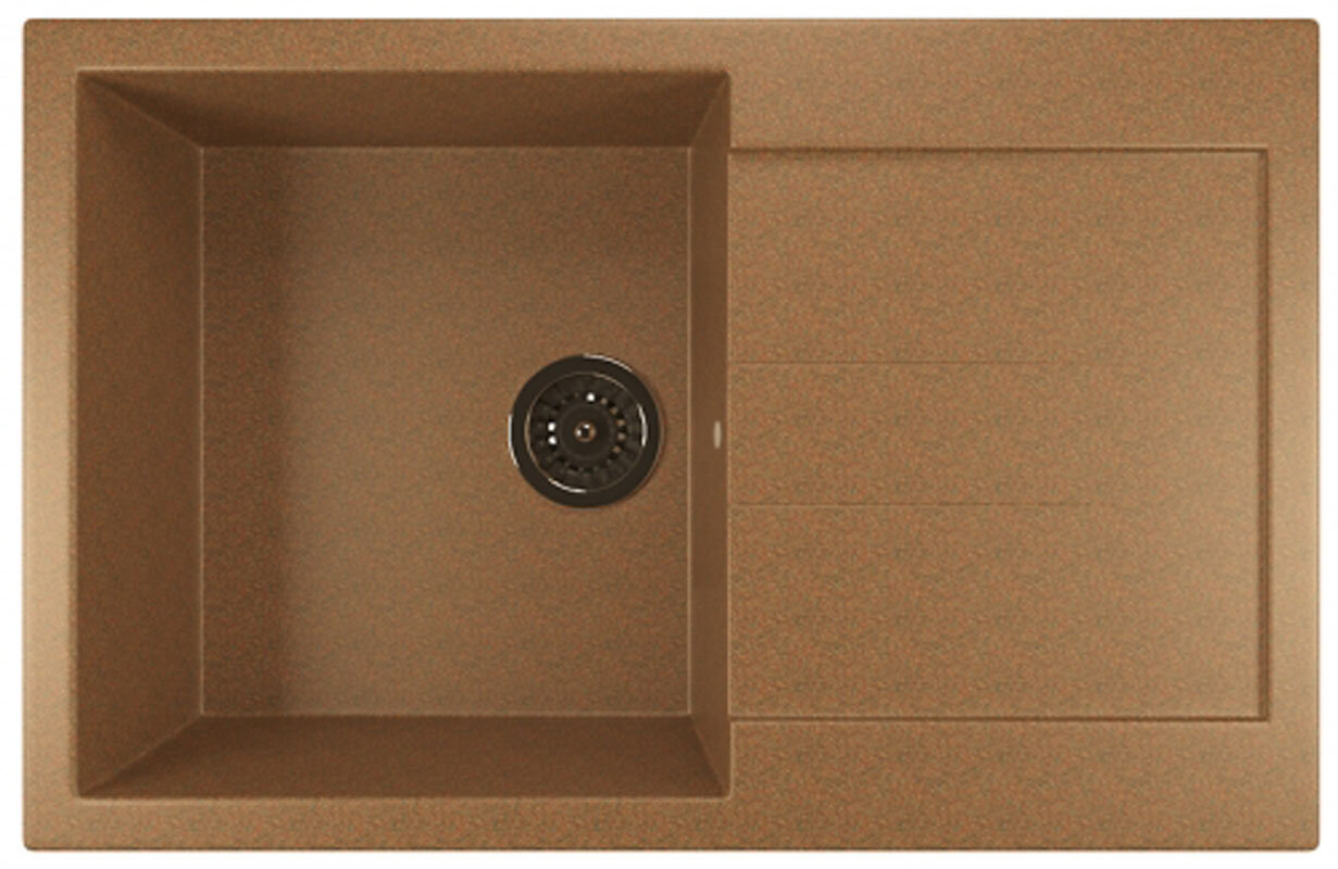 Изображение товара Кухонная мойка Mixline ML-GM31 терракотовая матовая 77x49.5 см