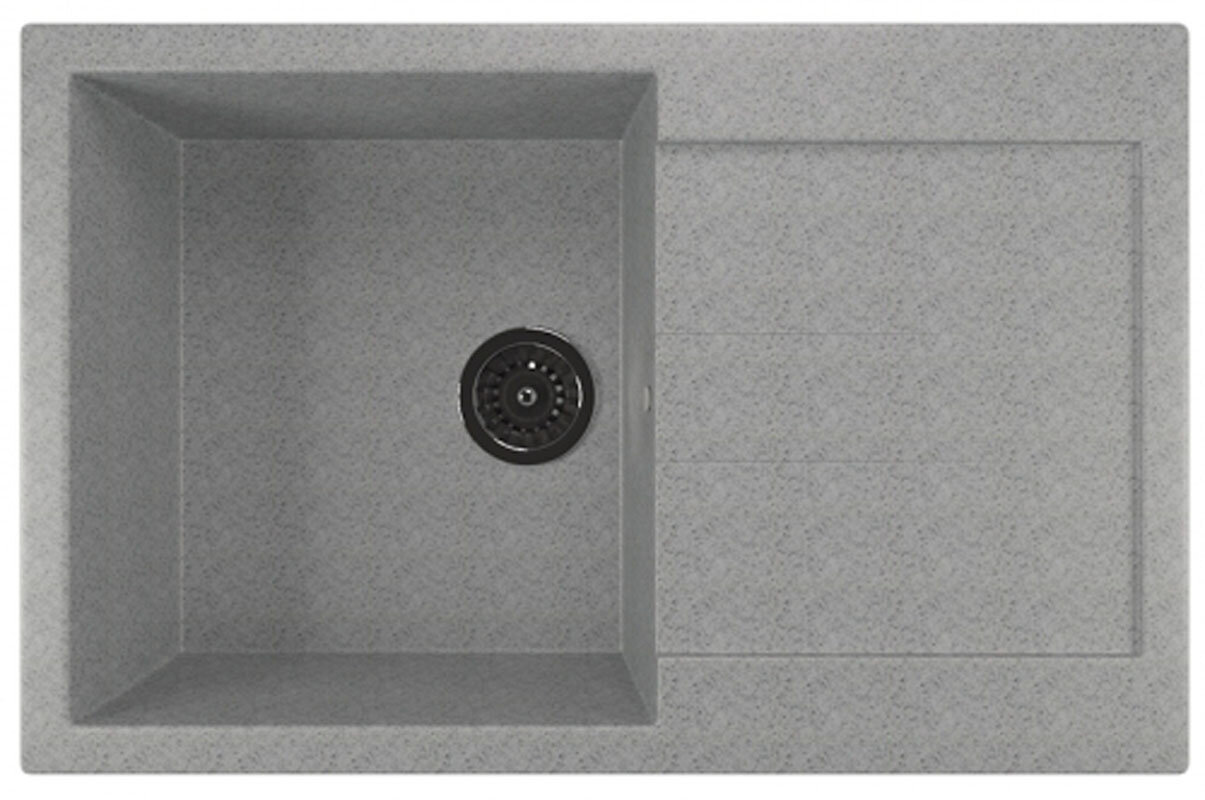 Изображение товара Кухонная мойка Mixline ML-GM31 310 искусственный камень врезная серый 77x49.5x19 см