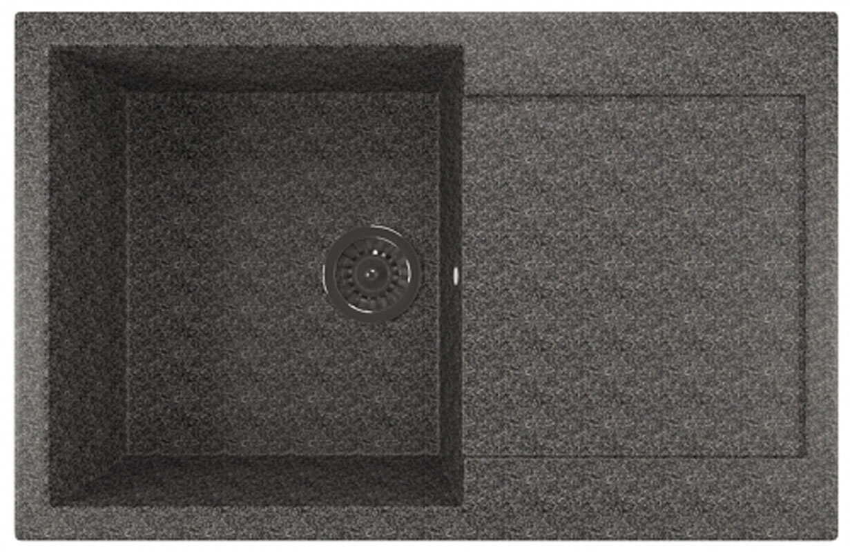 Изображение товара Кухонная мойка Mixline ML-GM31 (309) из искусственного камня, врезная, темно-серая