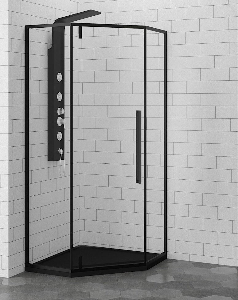 Изображение товара Душевой уголок RGW SV-81-B 80х80 см черный с прозрачным стеклом
