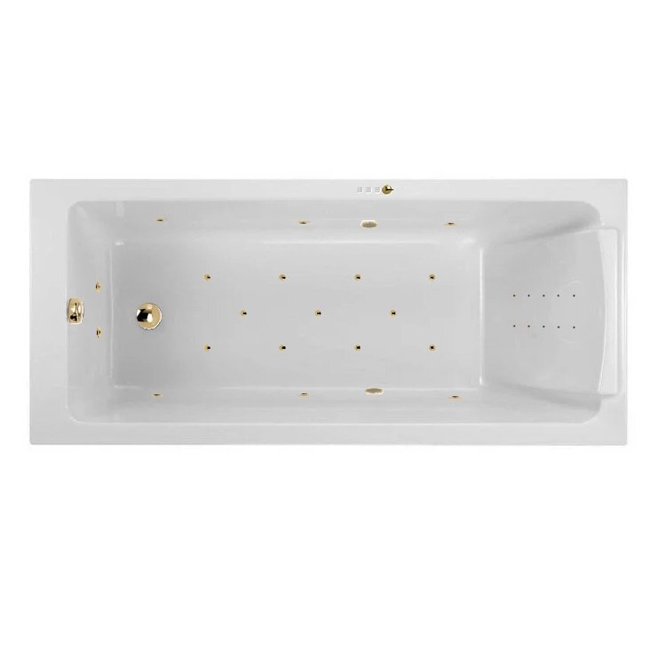 Изображение товара Гидромассажная акриловая ванна Jacob Delafon Sofa E60515RU-01 ULTRA NANO GL, 170 x 75 см, каркас в подарок, белая, форсунки золото