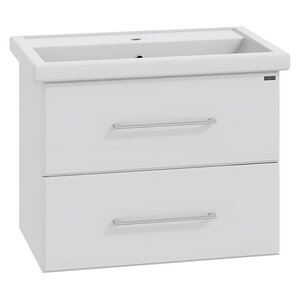Изображение товара Тумба под раковину СаНта Омега 207038, 70 см, подвесная, цвет белый