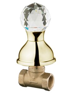 Изображение товара Вентиль запорный Webert Karenina KA690101010 встраиваемый, подключение 1/2", золото