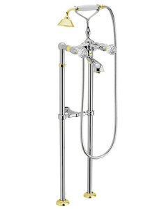 Изображение товара Напольный смеситель для ванны Webert Karenina KA720801017 с ручным душем и Swarovski