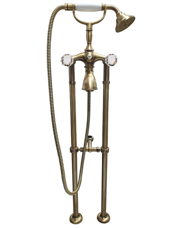 Изображение товара Напольный смеситель для ванны Webert Karenina KA720801065 бронза с ручным душем