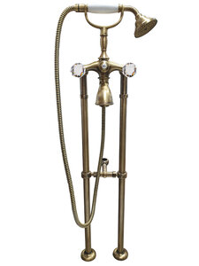 Изображение товара Напольный смеситель для ванны Webert Karenina KA720801065 бронза с ручным душем