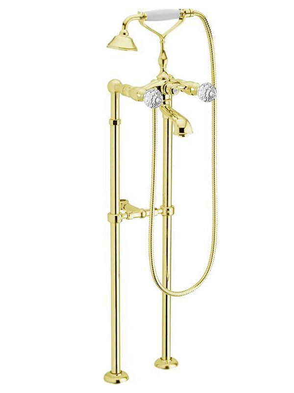 Изображение товара Смеситель Webert Karenina KA720801010 для ванны напольный, золото