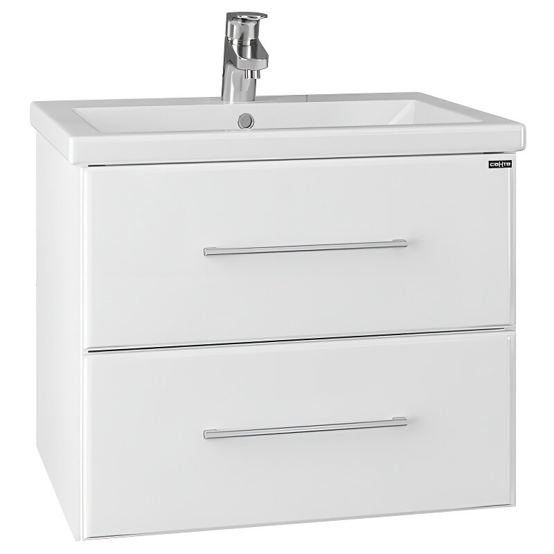 Изображение товара Тумба под раковину СаНта Омега 60 207045, подвесная, цвет белый