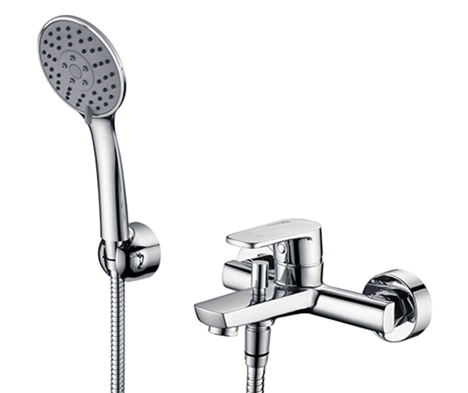 Изображение товара Смеситель WasserKRAFT 6101 для ванны и душа хромоникелевое покрытие