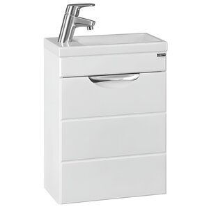 Изображение товара Тумба под раковину СаНта Омега 207036, 40 см, подвесная, цвет белый