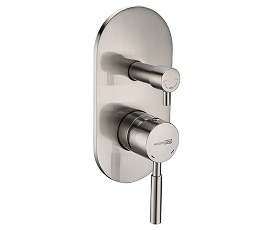 Изображение товара Смеситель скрытого монтажа WasserKRAFT Wern 4241 для ванны и душа, никель