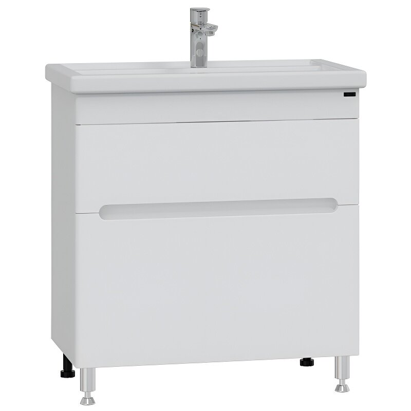 Изображение товара Тумба под раковину СаНта Лондон 80 224007л напольная белая Россия